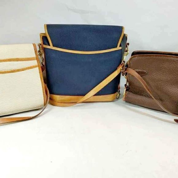 3 Authentic Vintage Y2k Dooney & Bourke Designer Crossbody Bag Purse Handbag Lot - Picture 2 of 9